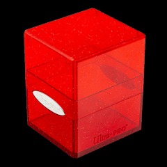 Ultra Pro Deck Box: Satin Cube Glitter Red